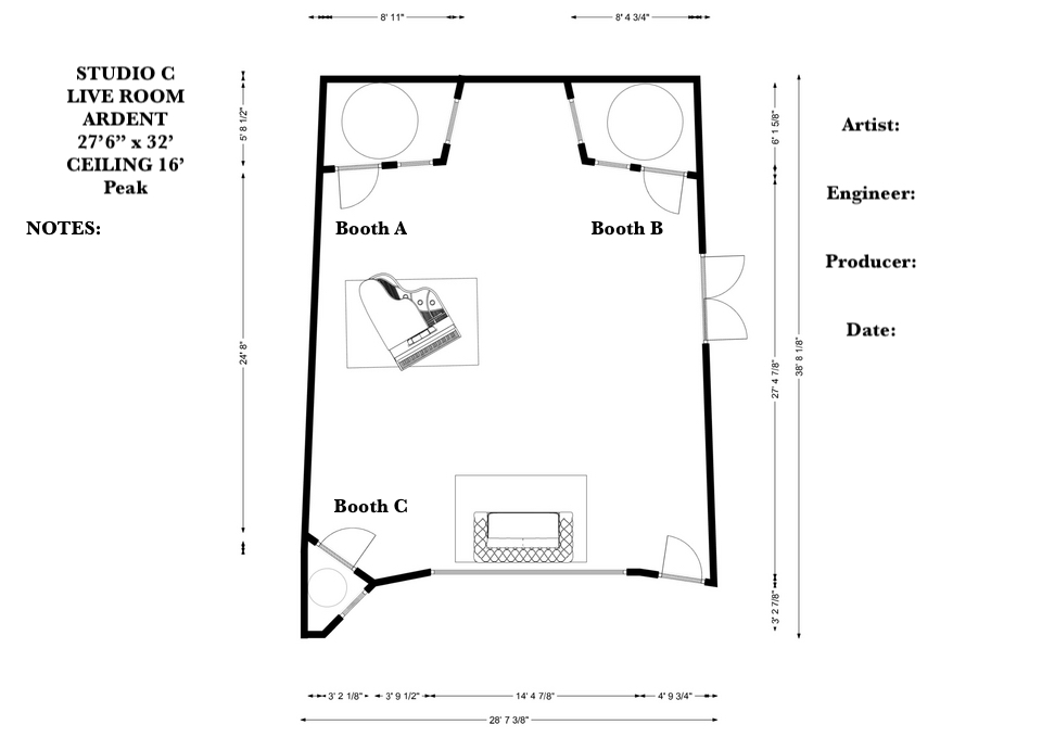 STUDIO C LIVE ROOM PRINTABLE